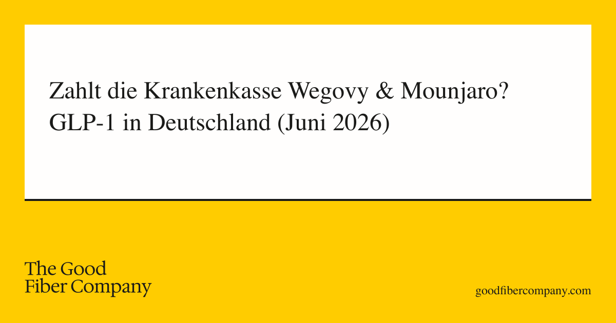 Zahlt die Krankenkasse Wegovy & Mounjaro? GLP-1 in Deutschland (Juni 2026)