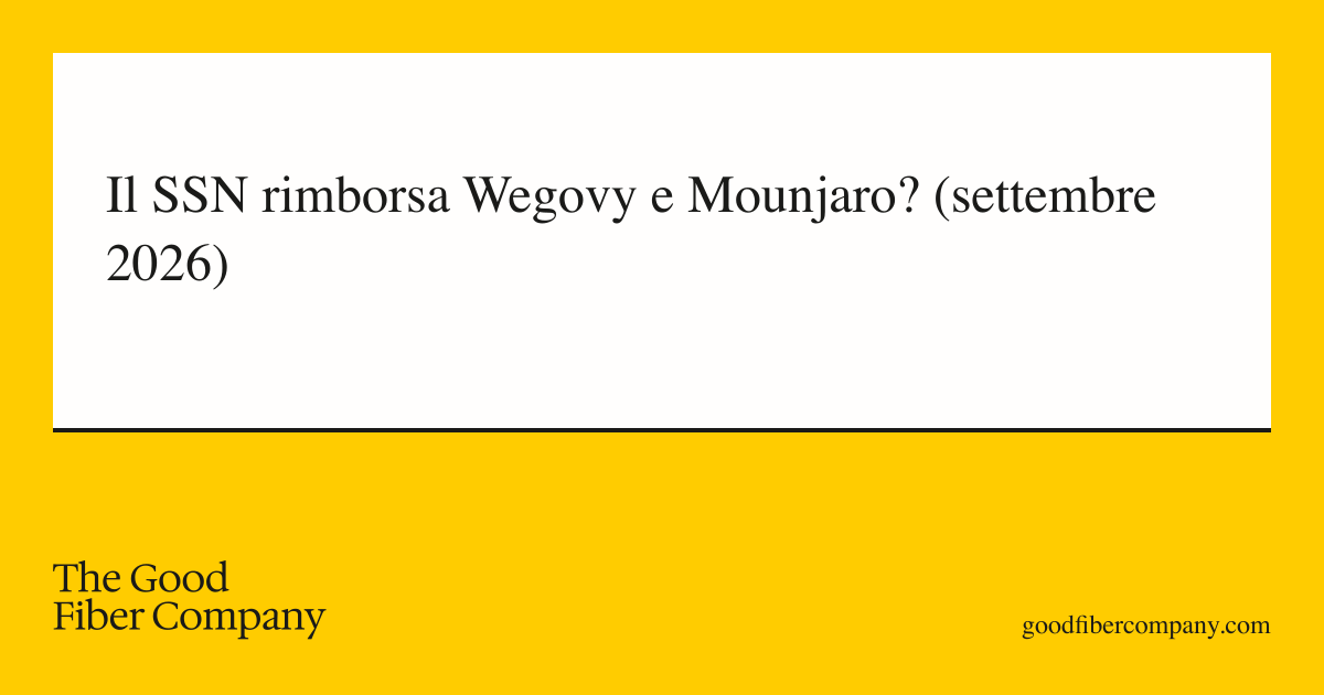 Il SSN rimborsa Wegovy e Mounjaro? (settembre 2026)